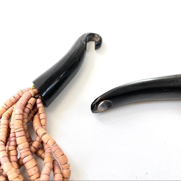 Vintage GERDA LYNGGAARD MONIES Artisan 12 Strand Layered Statement Necklace - Picture 7 of 15